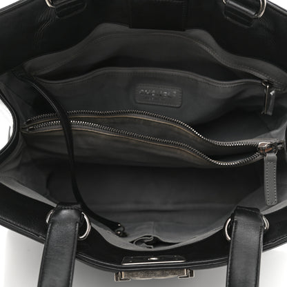 Chanel Calfskin Quilted Boy Shopping Tote Black 5 of 11