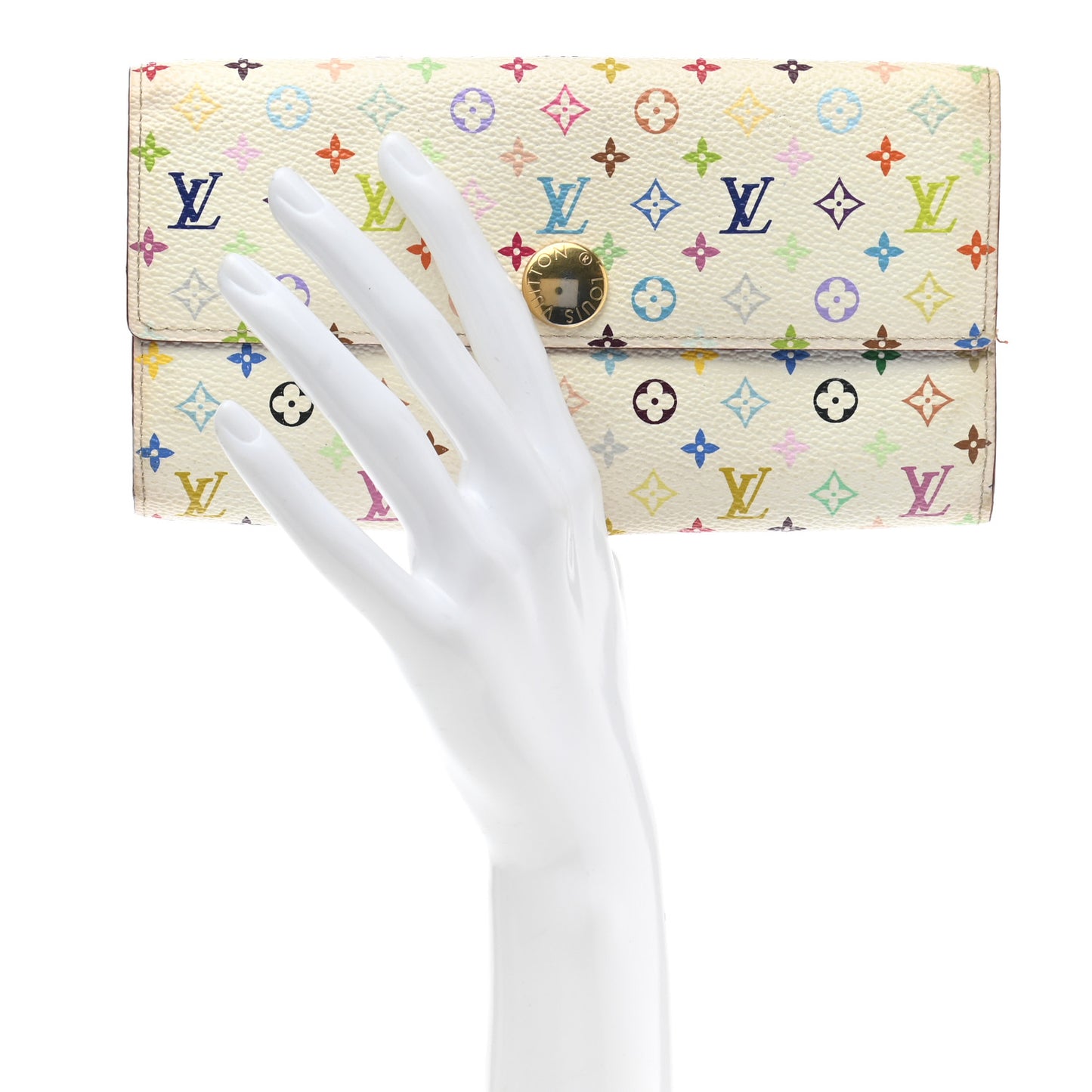 Monogram Multicolor Sarah Wallet White Eglantine