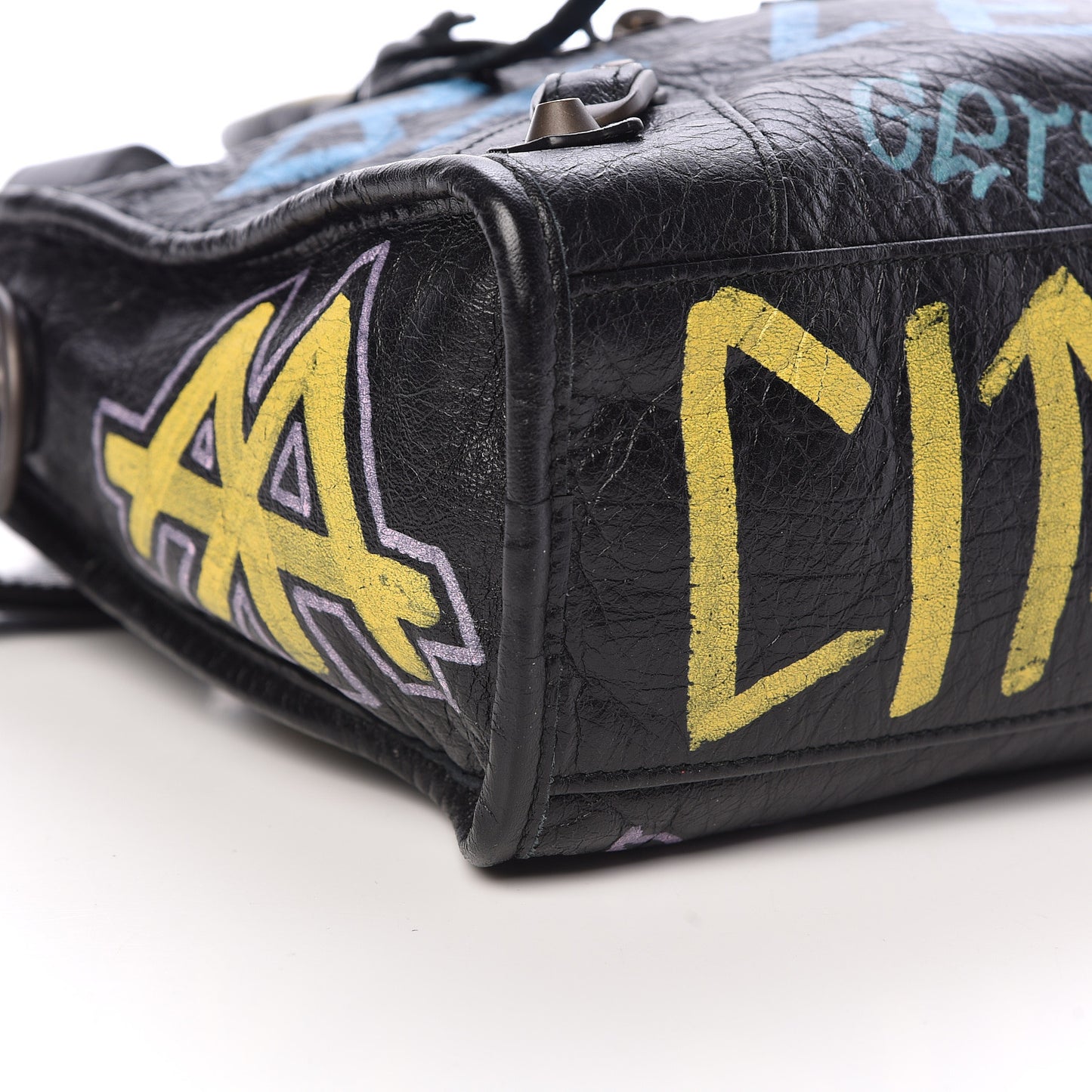 Agneau Graffiti All Over Classic Hardware S City Black Multicolor