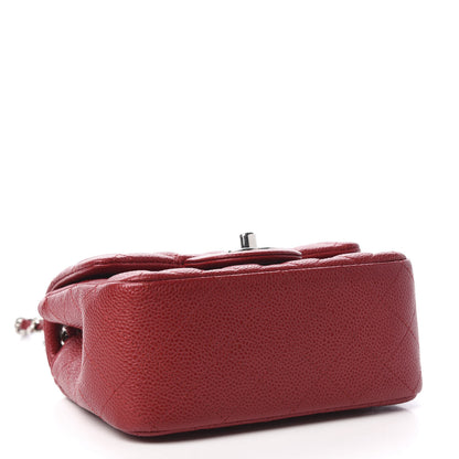 Chanel Caviar Quilted Mini Square Flap Red 4 of 13