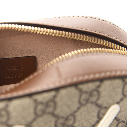 Gucci GG Supreme Monogram Blind For Love Embroidered Mini Chain Shoulder Bag Beige Tuscany 8 of 10