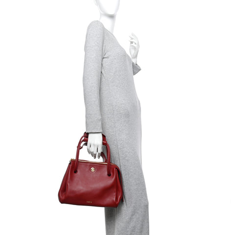Supple Calfskin Medium Madrid Bag Dark Burgundy