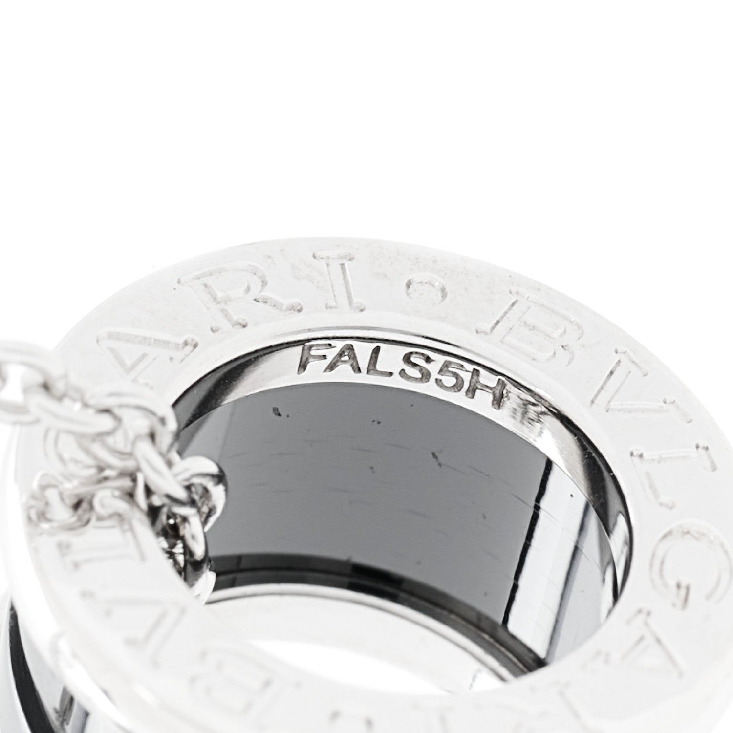 Bulgari Sterling Silver Ceramic Save The Children Pendant Necklace 6 of 8
