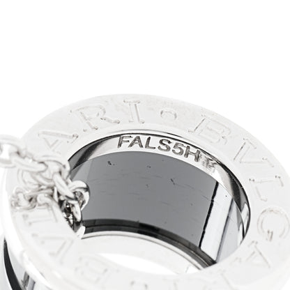Bulgari Sterling Silver Ceramic Save The Children Pendant Necklace 6 of 8