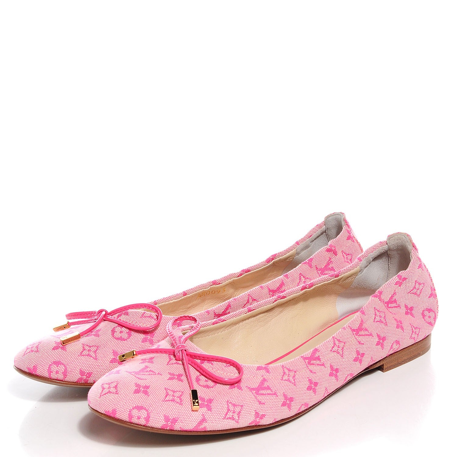 Louis Vuitton Mini Monogram Debbie Ballerina Flats 36.5 Rose 3 of 8