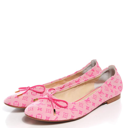 Louis Vuitton Mini Monogram Debbie Ballerina Flats 36.5 Rose 3 of 8