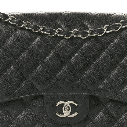 Chanel Caviar Quilted Jumbo Double Flap Black 8 of 10