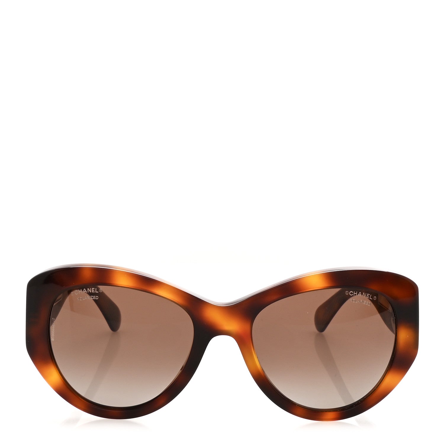Chanel Acetate Polarized Butterfly Large CC Sunglasses 5492-A Tortoise 2 of 8