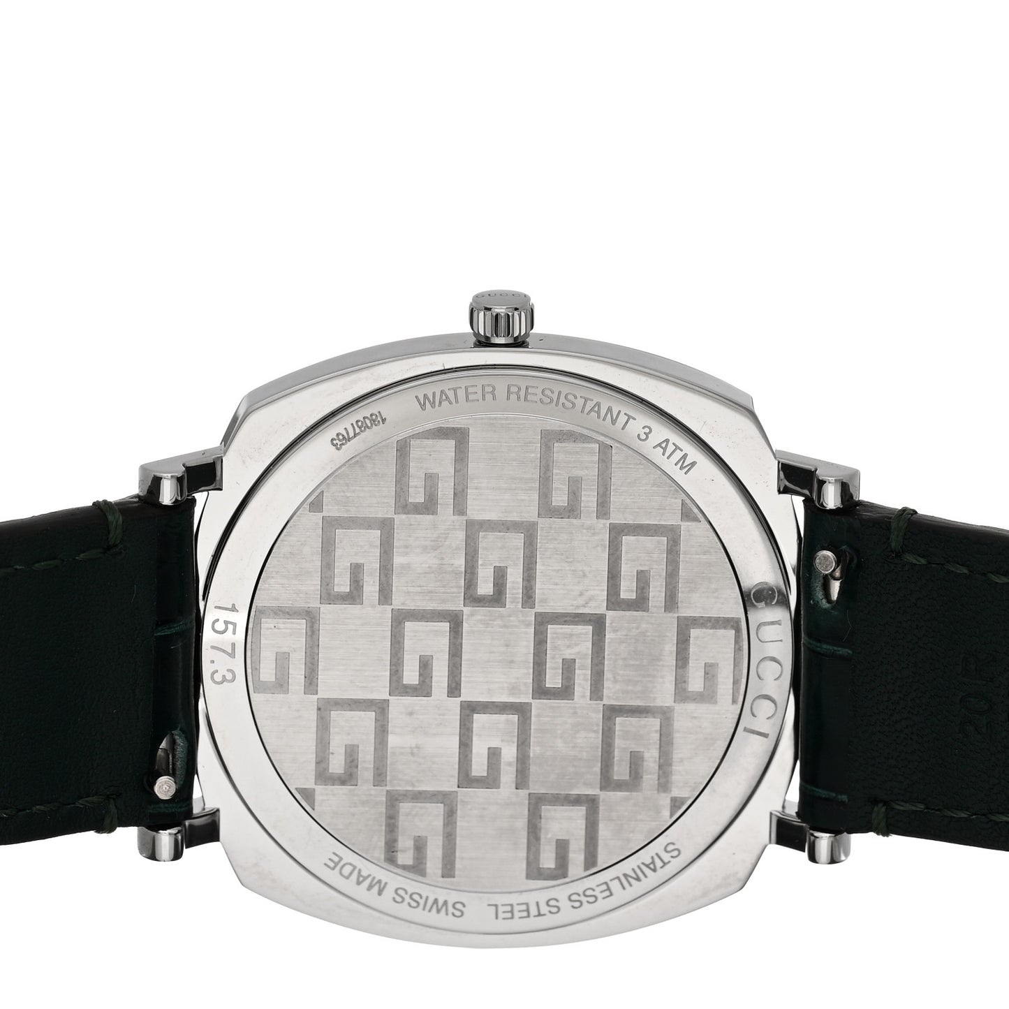 Stainless Steel Alligator 38mm Grip Quartz Watch Green