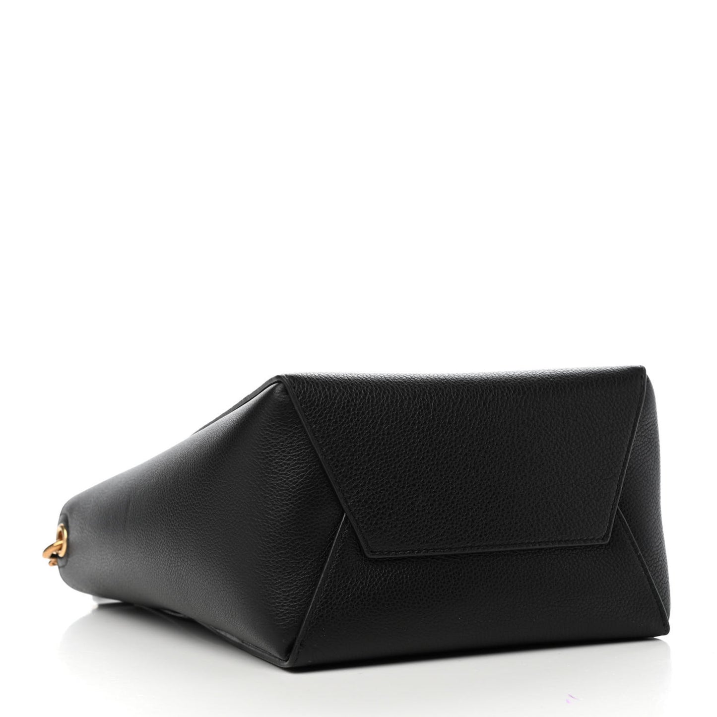 Soft Grained Calfskin Small Sangle Bucket Bag Black
