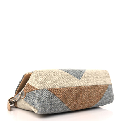 Chanel Canvas Woven Braided With Style Flap Multicolor 4 of 9