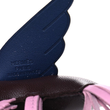 Hermes Milo Lambskin Grigri Rodeo Pegase Horse Bag Charm PM Rouge Sellier Mauve Sylvestre Bleu Saphir 3 of 4