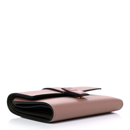 Loewe Grained Calfskin Compact Zip Wallet Dark Blush 4 of 6