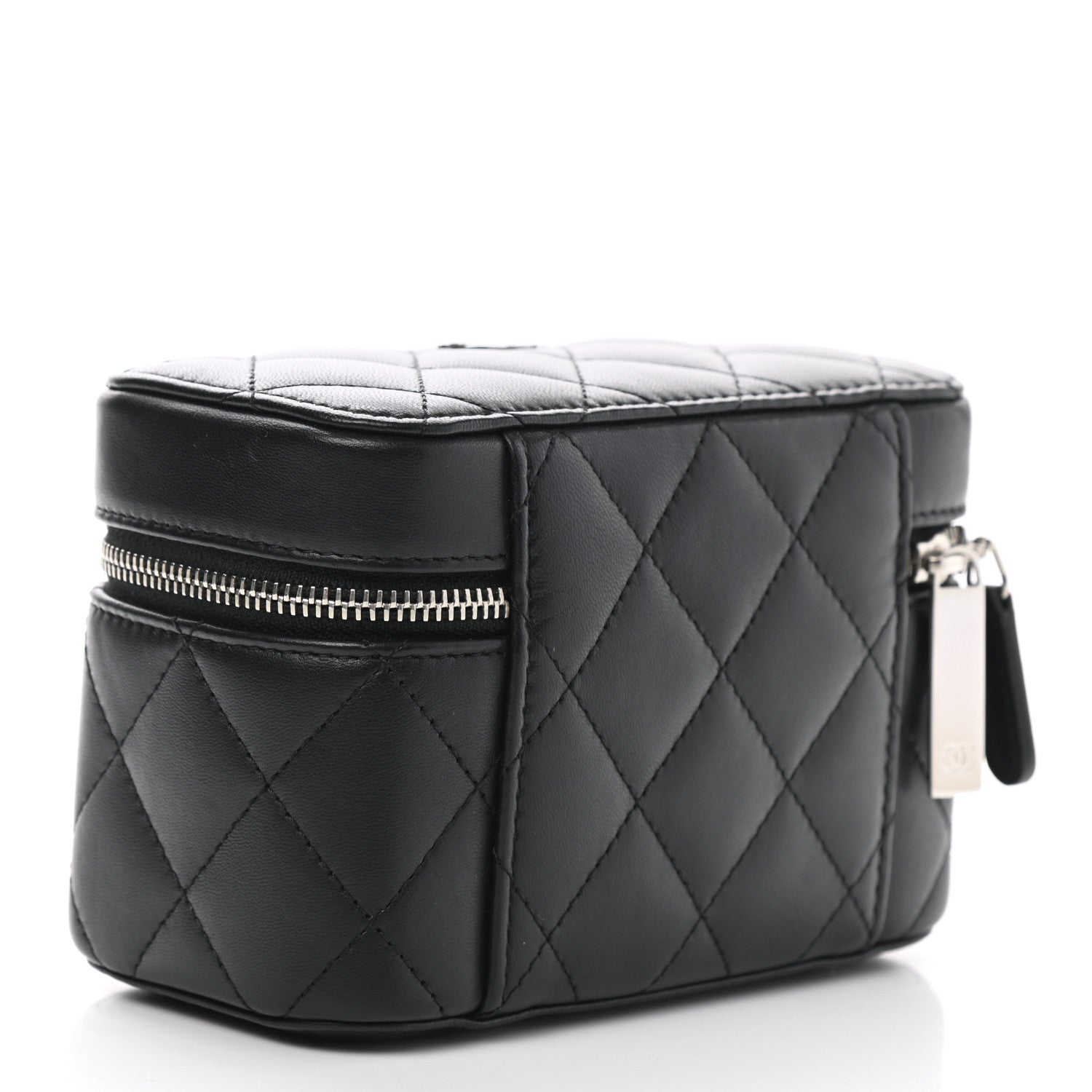 Chanel Lambskin Quilted Watch Case Black 3 of 7
