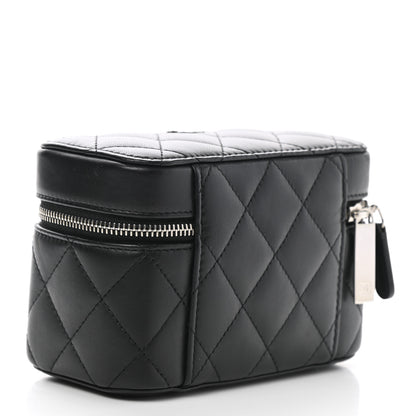 Chanel Lambskin Quilted Watch Case Black 3 of 7