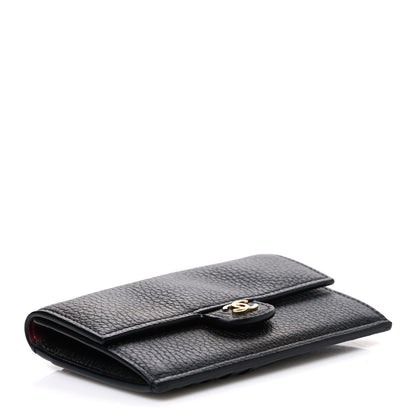 Chanel Grained Calfskin CC Flap Card Holder  Black 4 of 9