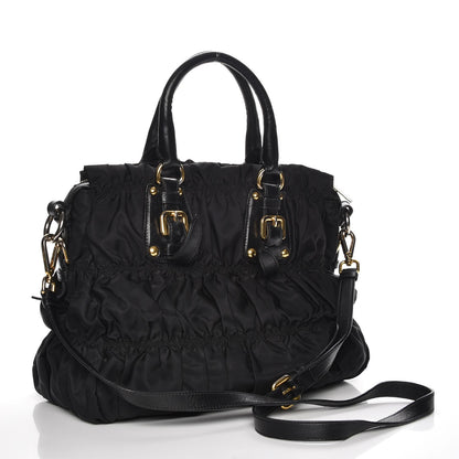 Prada Tessuto Nylon Gaufre Tote Nero Black 4 of 9