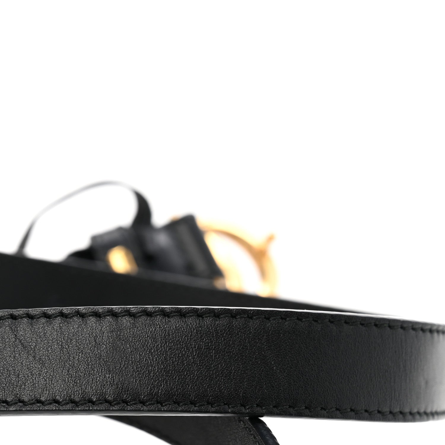 Gucci Calfskin Double G 20mm Belt 95 38 Black 6 of 9