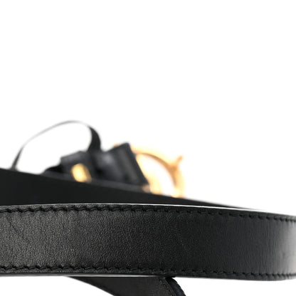Gucci Calfskin Double G 20mm Belt 95 38 Black 6 of 9