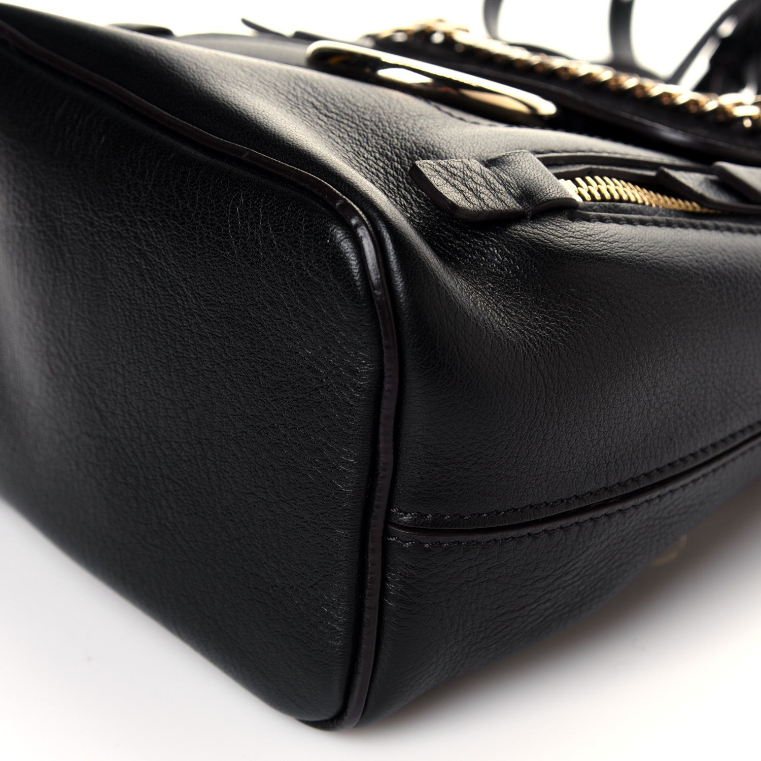Chloe Suede Calfskin Mini Faye Backpack Black 7 of 9