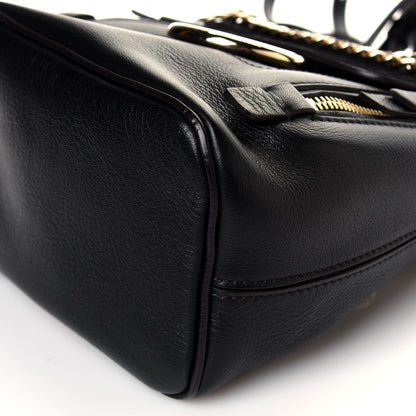 Chloe Suede Calfskin Mini Faye Backpack Black 7 of 9