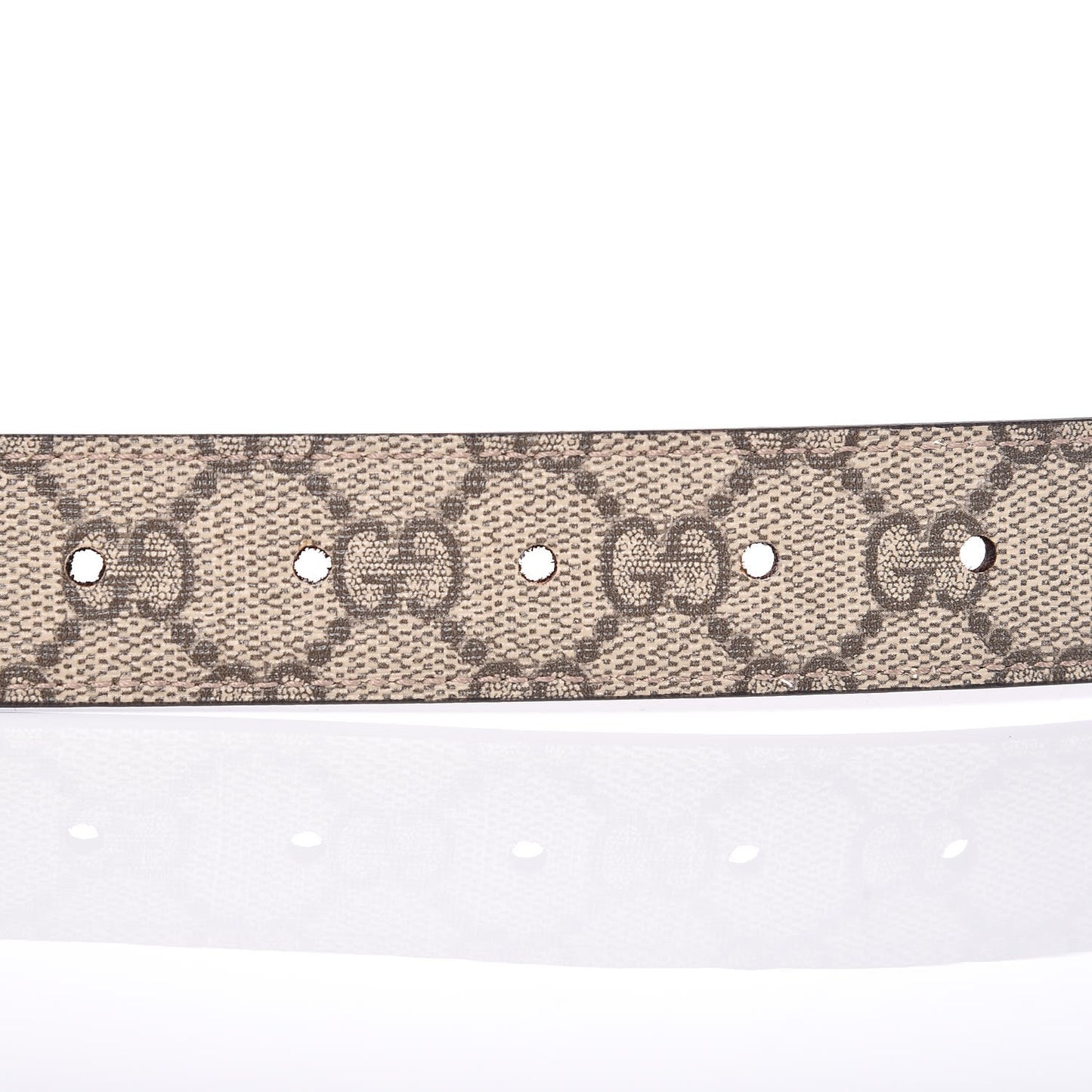 Selleria Calfskin GG Supreme Monogram Reversible 30mm Belt 85 34 Dark Cipria Beige Ebony