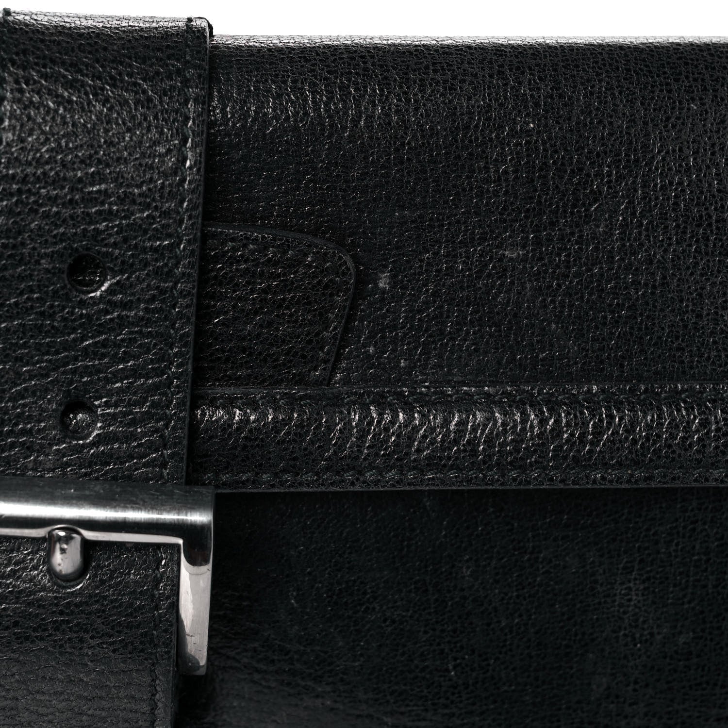 Prada Goatskin Flap Bag Black 11 of 12