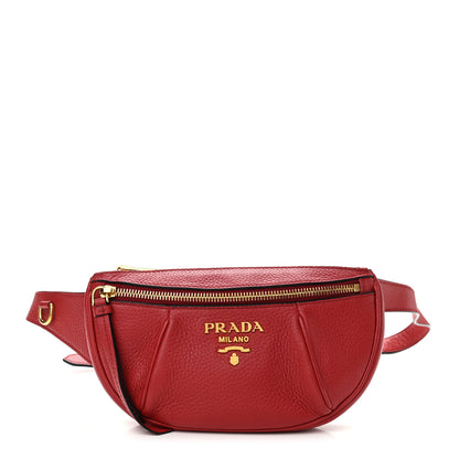 Prada Vitello Daino Small Belt Bag Rosso 1 of 11