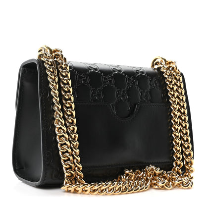 Gucci Guccissima Small Padlock Shoulder Bag Black 3 of 10