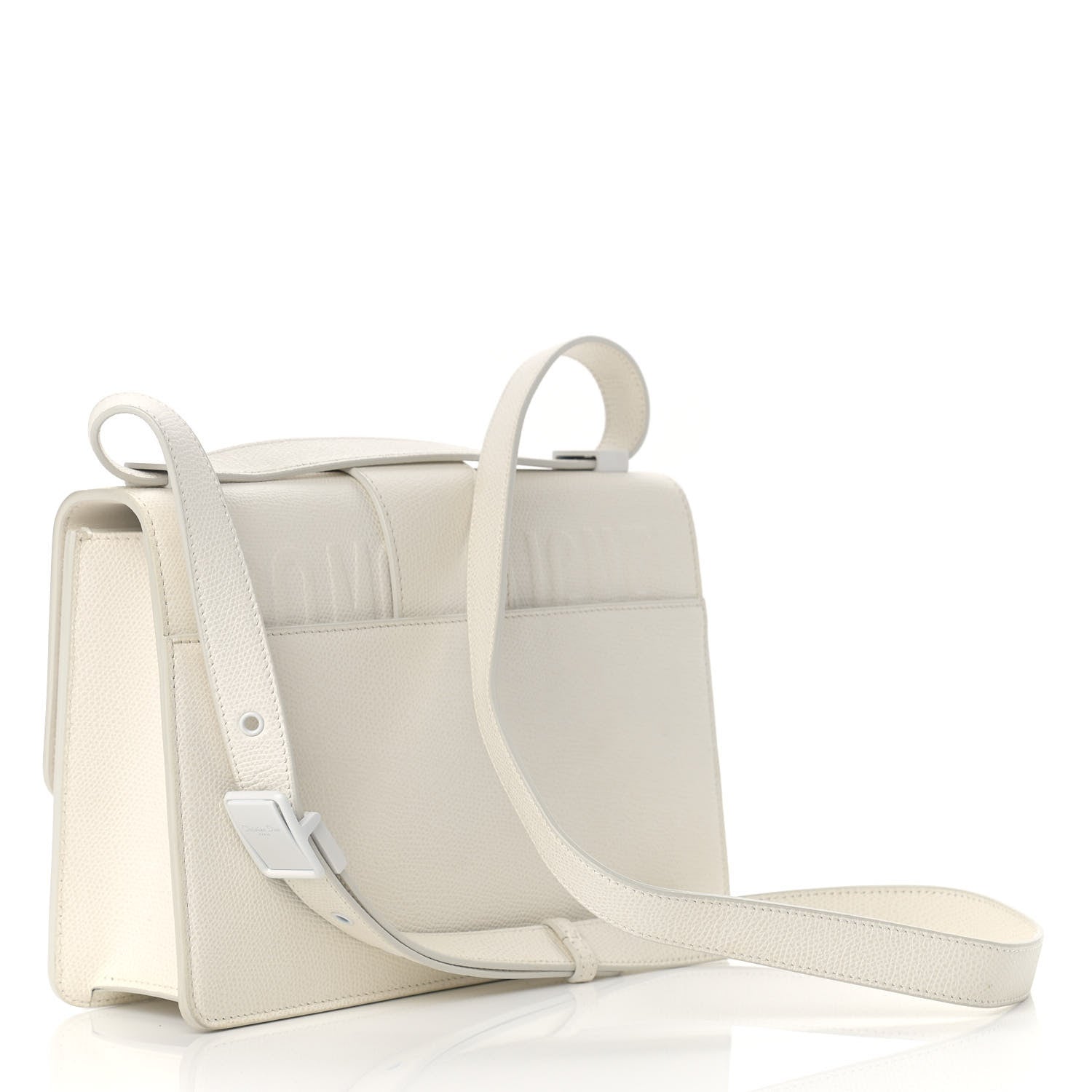 Christian Dior Ultra Matte Grained Calfskin 30 Montaigne Flap Bag White 2 of 11