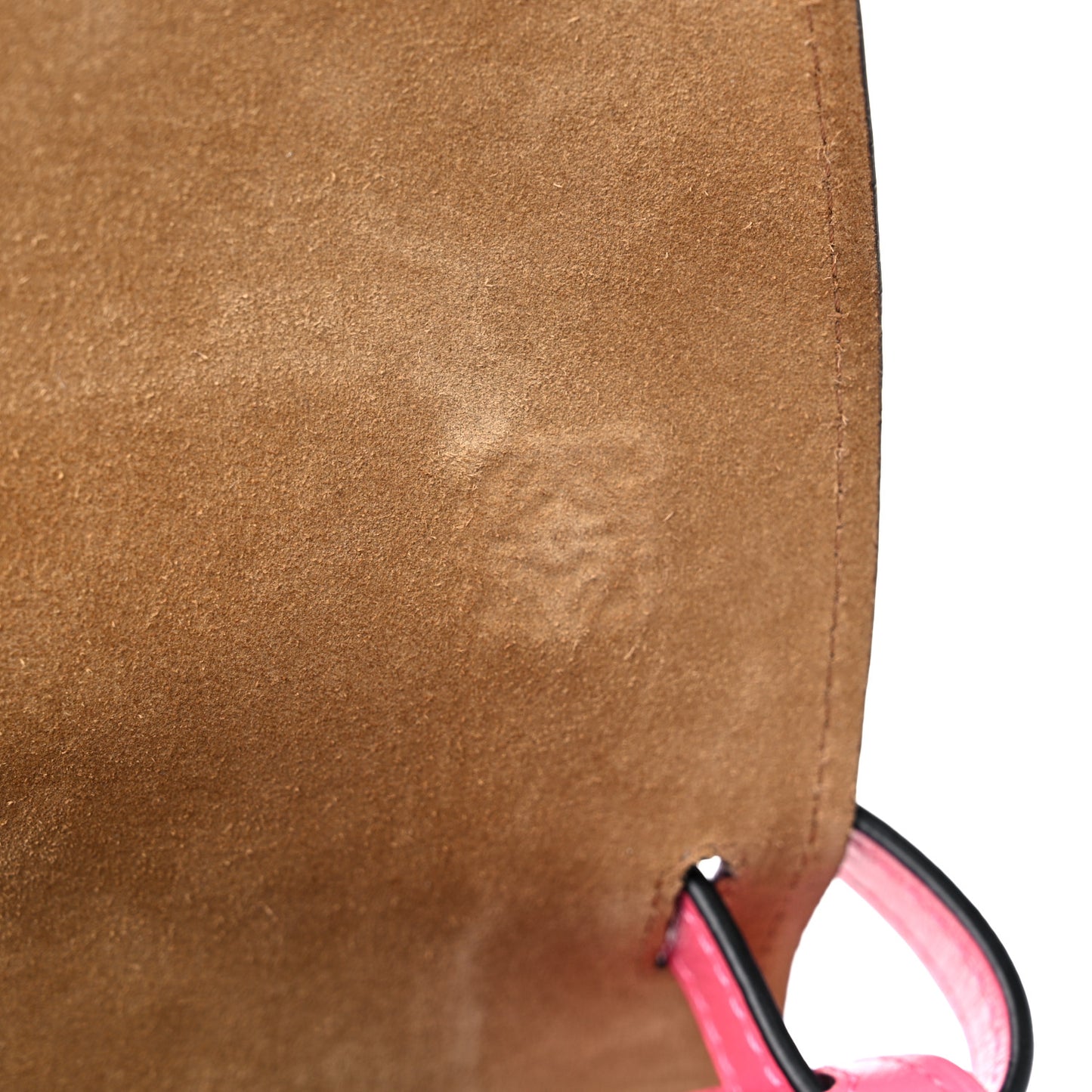 Calfskin Small Metal Gate Crossbody Bag Wild Rose White