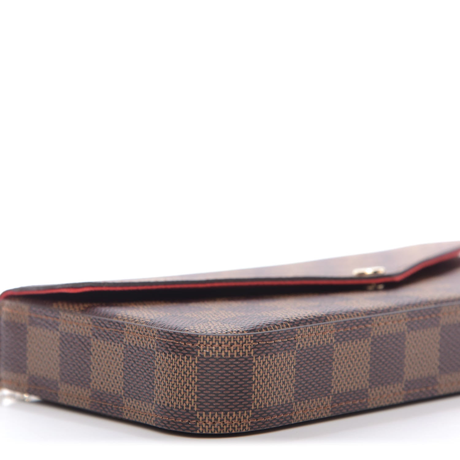 Louis Vuitton Damier Ebene Pochette Felicie Chain Wallet 7 of 10