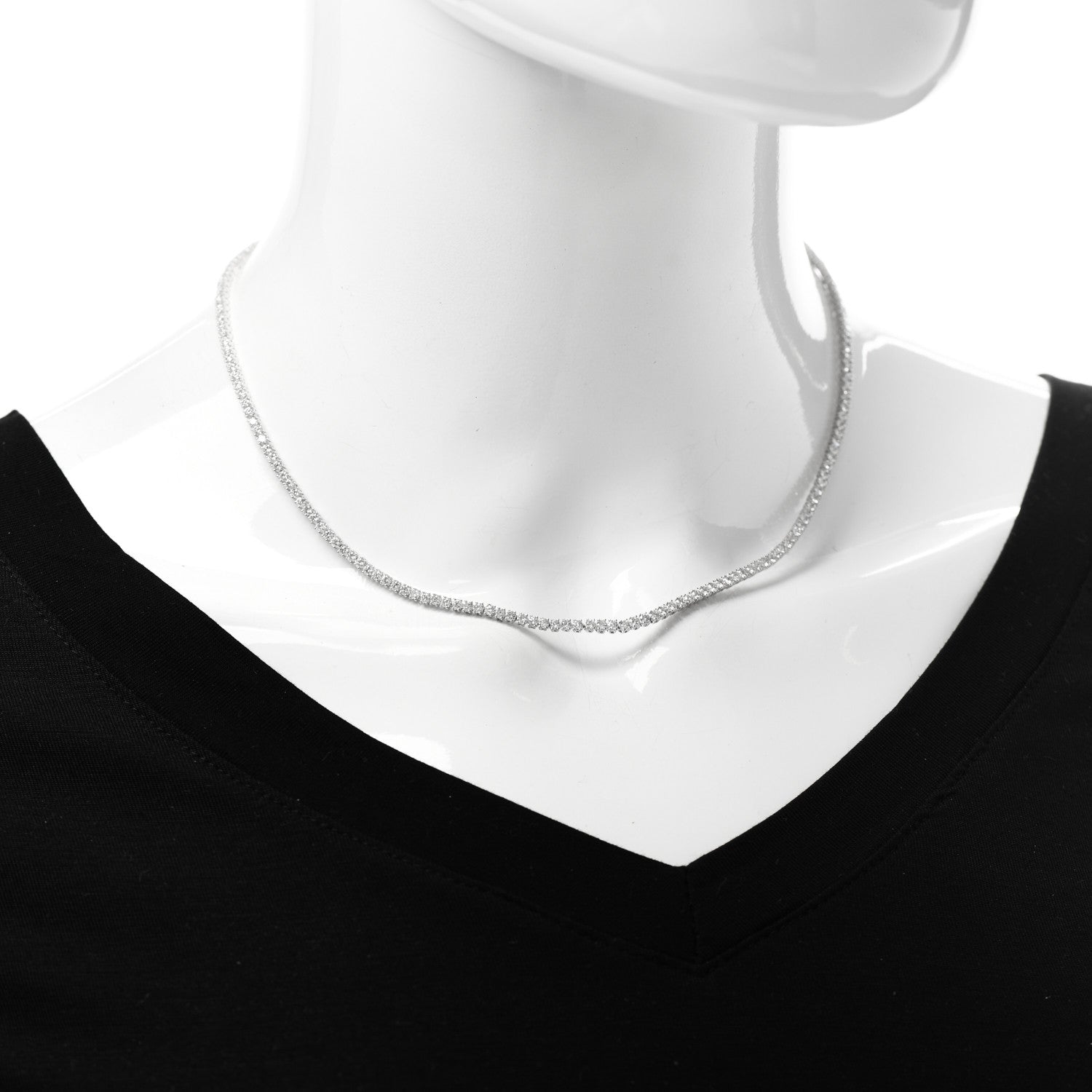 Anita Ko 18K White Gold Diamond Hepburn Choker Necklace 2 of 5