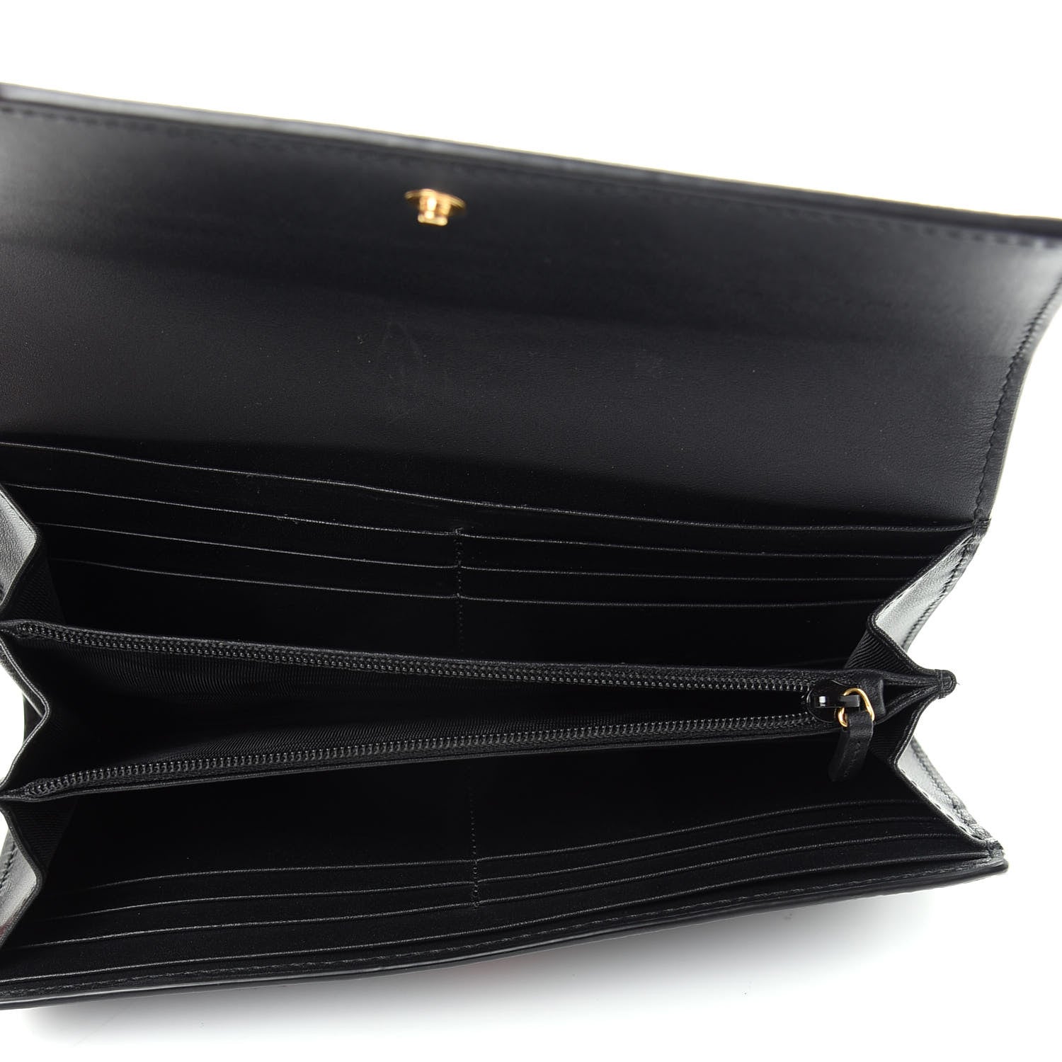 Gucci Suede Patent GG Web Ophidia Continental Wallet Black 4 of 8