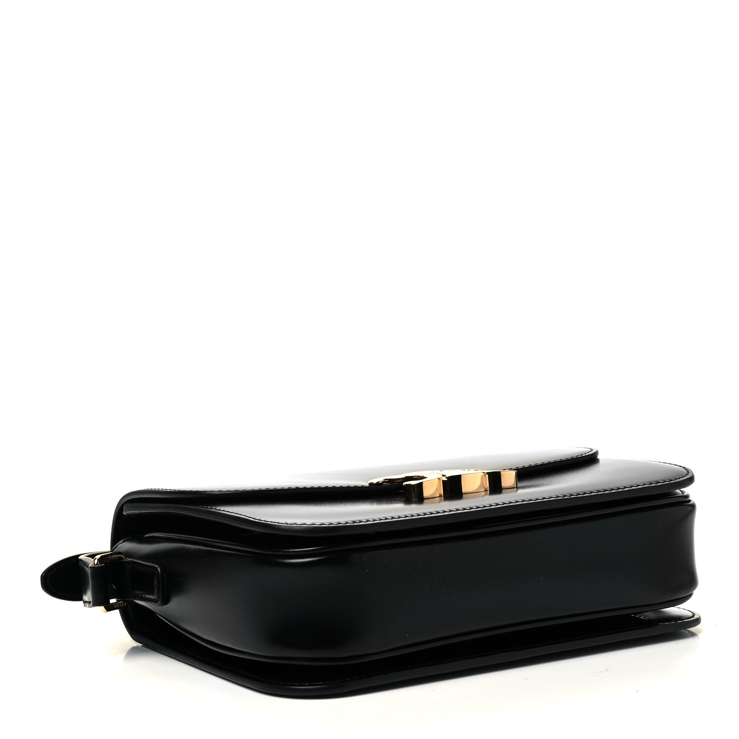 Celine Shiny Calfskin Medium Triomphe Black 4 of 8