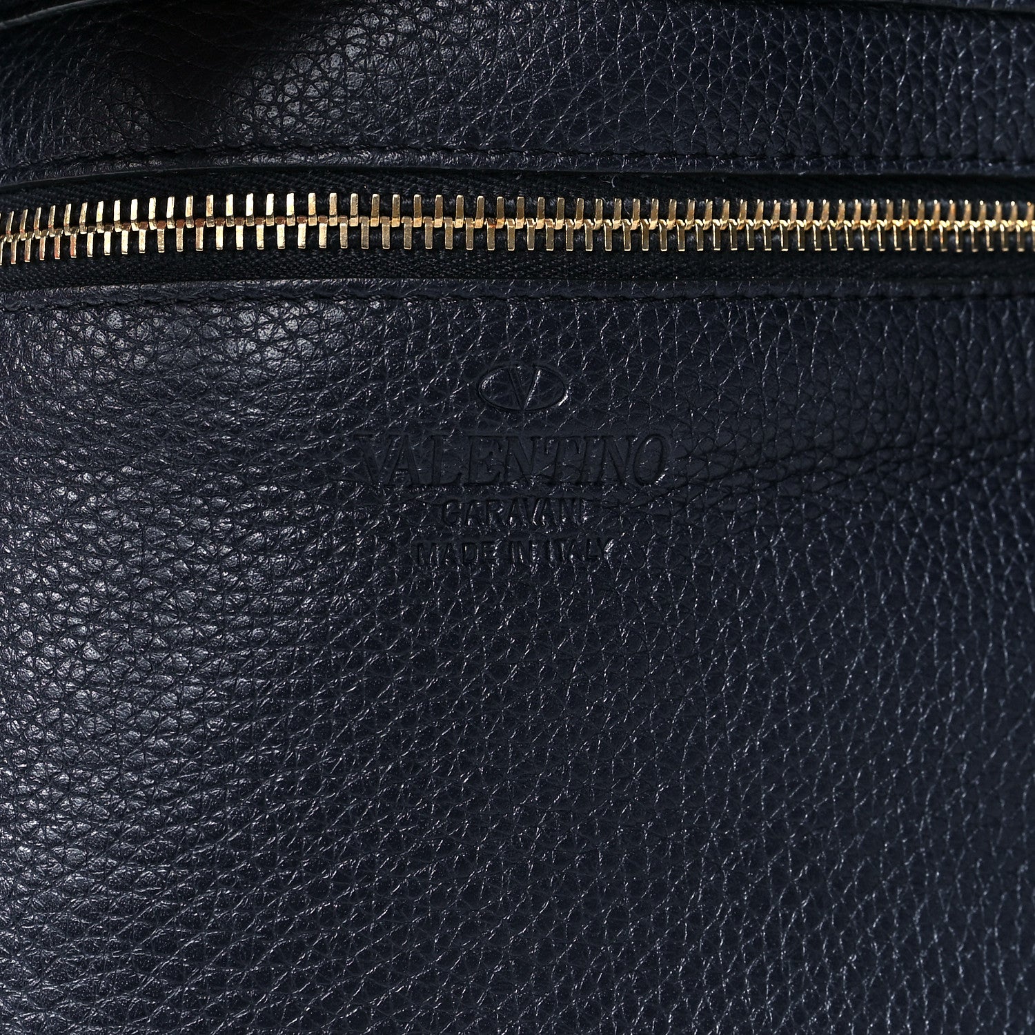 Valentino Garavani Pebbled Calfskin Medium Rockstud Tote Marine 5 of 8