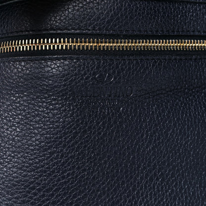 Valentino Garavani Pebbled Calfskin Medium Rockstud Tote Marine 5 of 8