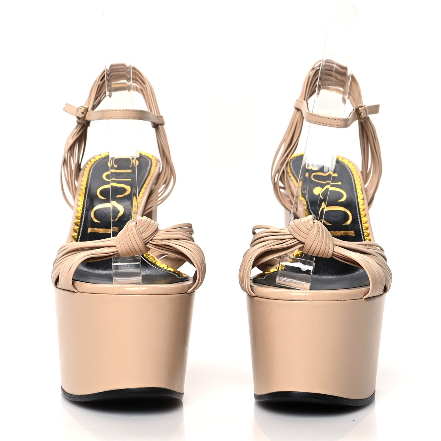 Malaga Kid Knotted Strap Crawford Platform Sandals 37 Skin Rose