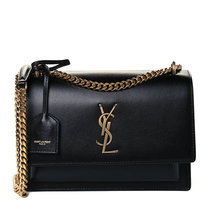 Saint Laurent Calfskin Medium Monogram Sunset Black 1 of 12