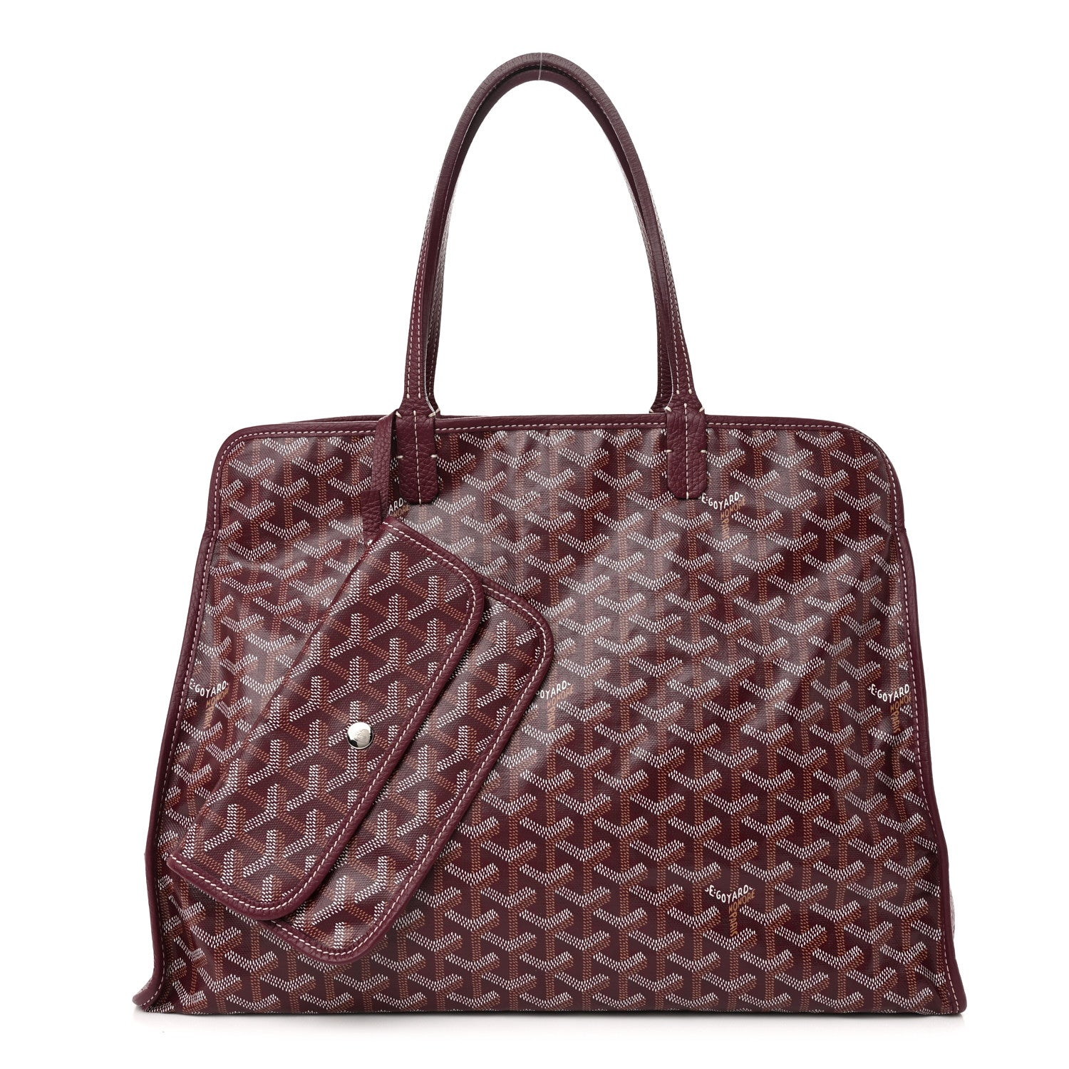 Goyard Goyardine Sac Hardy Pet Carrier PM Burgundy 1 of 16