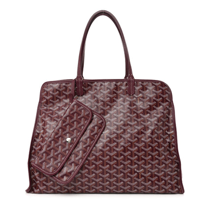 Goyard Goyardine Sac Hardy Pet Carrier PM Burgundy 1 of 16