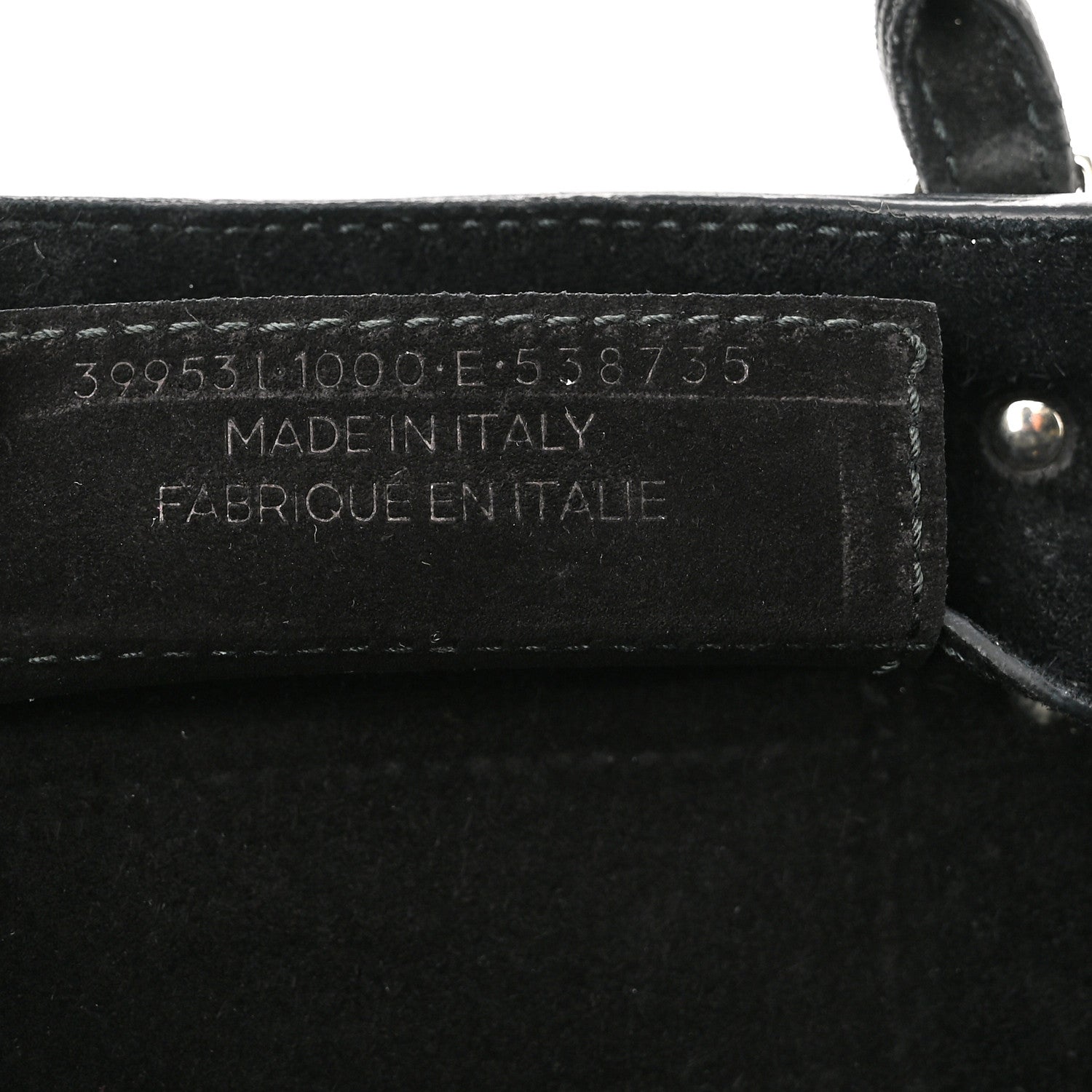 Balenciaga Baby Daim Suede Plate Hardware Papier A6 Zip Around Tote Black 7 of 12