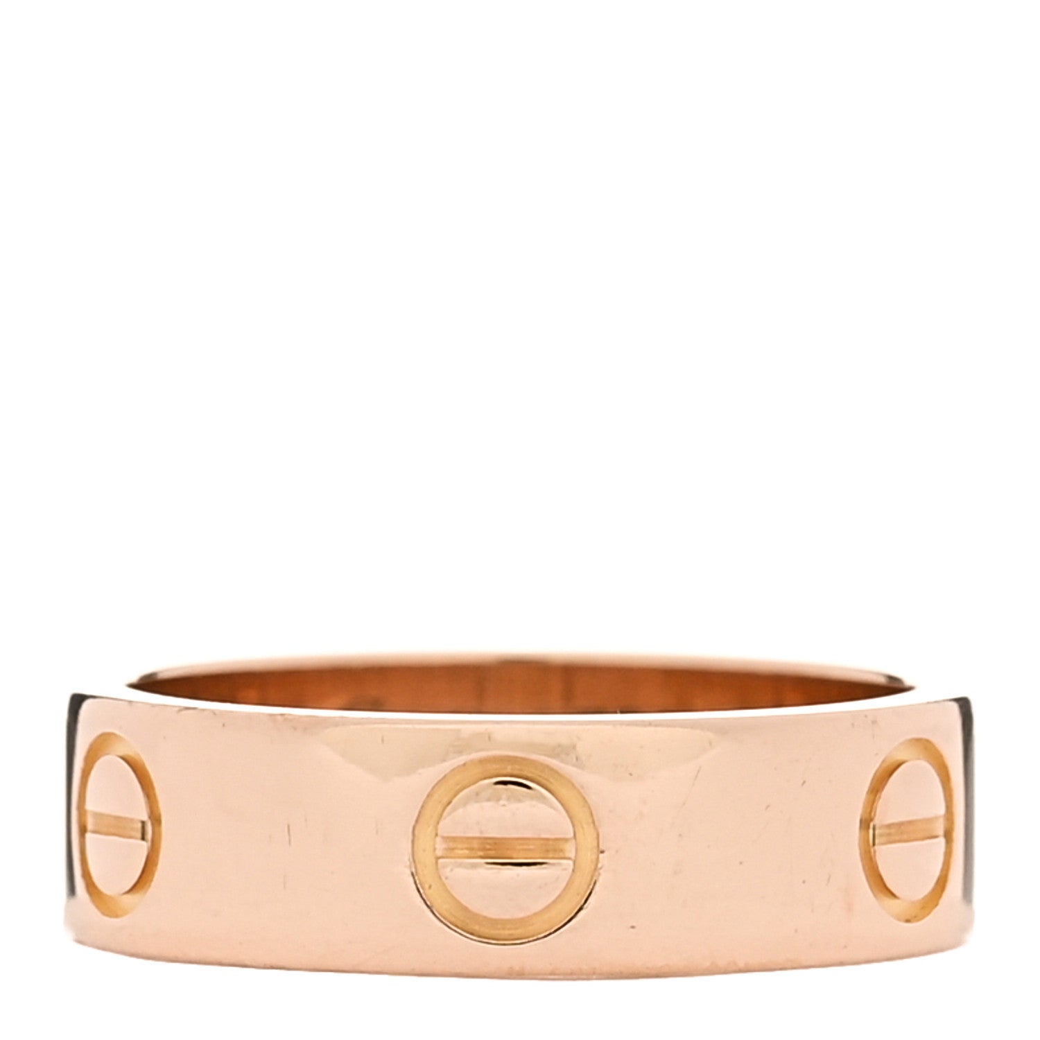 Cartier 18K Pink Gold 5.5mm LOVE Ring 53 6.5 1 of 5