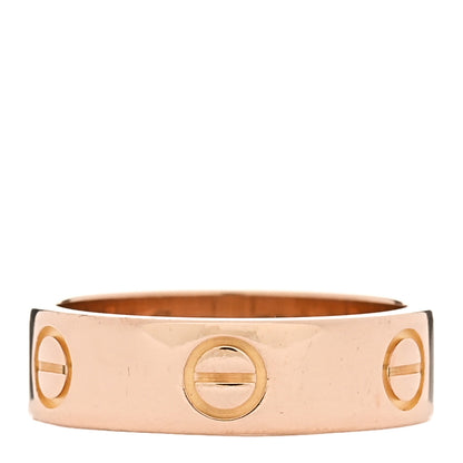 Cartier 18K Pink Gold 5.5mm LOVE Ring 53 6.5 1 of 5