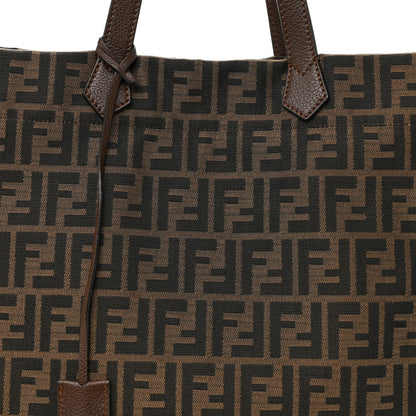 Fendi Zucca Vitello Artic Tote Tobacco Castagna 7 of 9