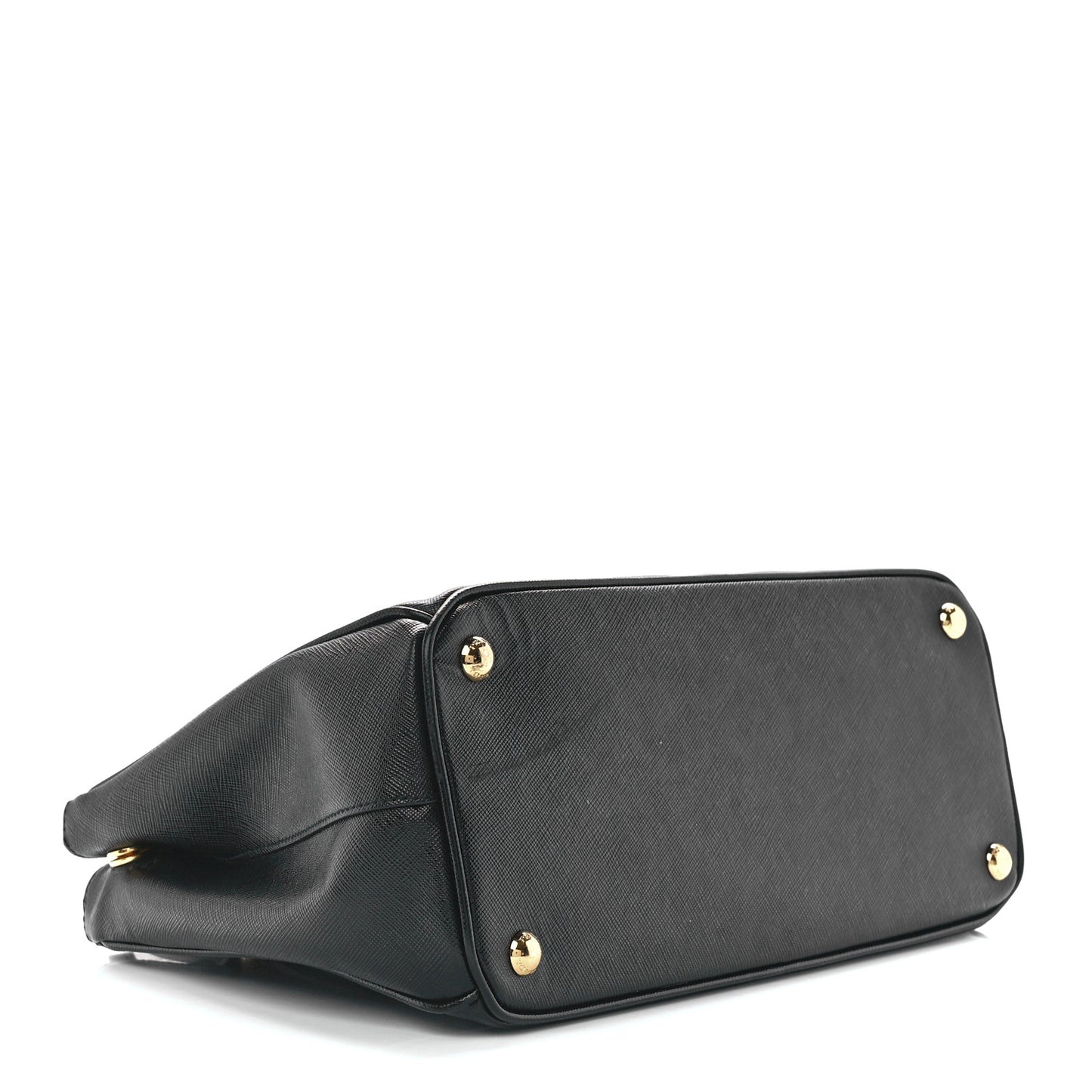 Saffiano Small Galleria Double Zip Tote Black