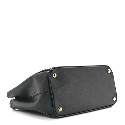 Prada Saffiano Small Galleria Double Zip Tote Black 4 of 12