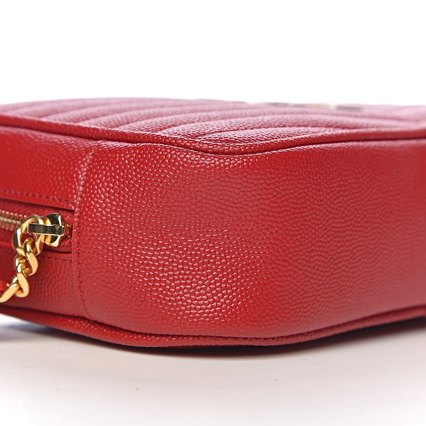 Grain De Poudre Matelasse Monogram Mini Lou Camera Bag Eros Red