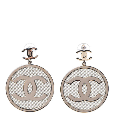 Chanel Ruthenium CC Drop Earrings 1 of 5