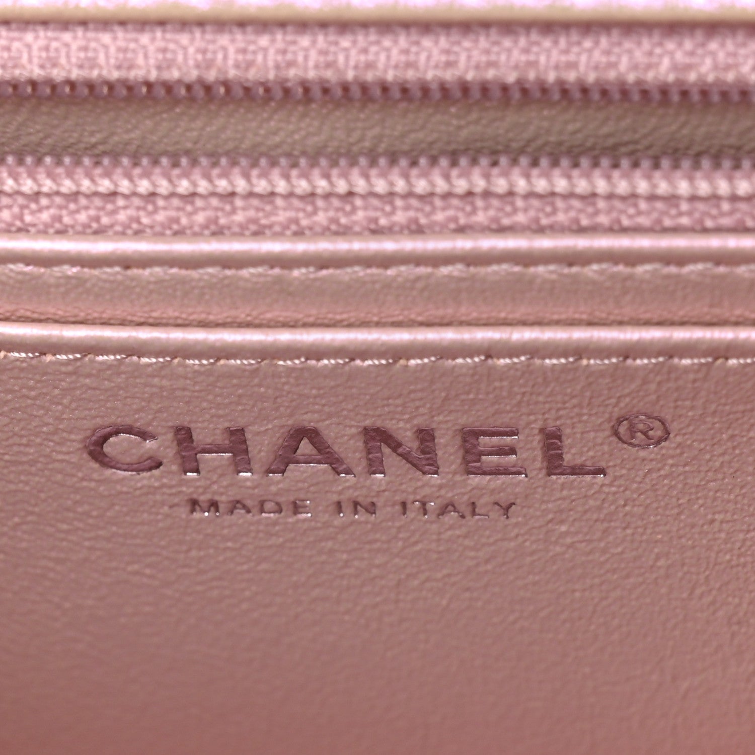 Chanel Iridescent Calfskin Quilted Mini Rectangular Flap Pink 6 of 10